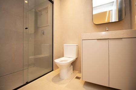 Banheiro da Suíte de kitnet/studio para alugar com 1 quarto, 36m² em Setor Noroeste, Brasília