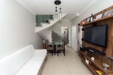 Sala de apartamento à venda com 3 quartos, 110m² em Cândida Ferreira, Contagem