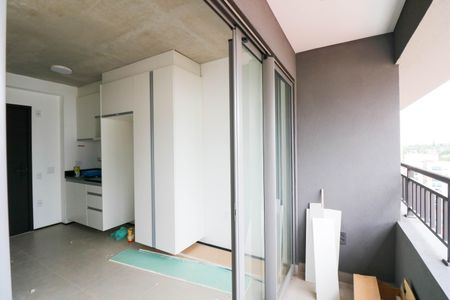 Varanda de kitnet/studio para alugar com 1 quarto, 26m² em Brooklin, São Paulo