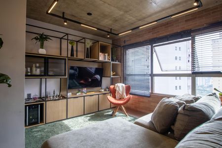 Sala de apartamento à venda com 2 quartos, 70m² em Panamby, São Paulo