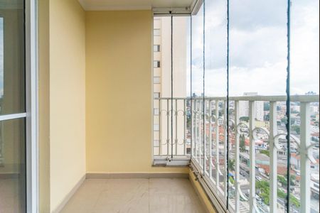 Varanda da Sala de apartamento à venda com 3 quartos, 73m² em Vila Helena, Santo André