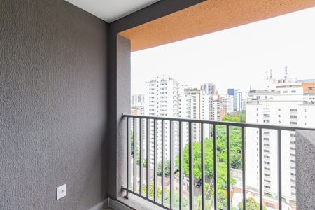 Varanda de kitnet/studio para alugar com 1 quarto, 27m² em Brooklin, São Paulo