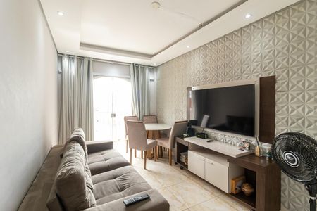 Sala de apartamento para alugar com 1 quarto, 55m² em Vila Tupi, Praia Grande