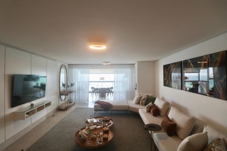 Sala de apartamento para alugar com 4 quartos, 210m² em Sítio Paecara (vicente de Carvalho), Guarujá