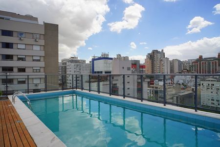 Área comum - Piscina de kitnet/studio para alugar com 1 quarto, 23m² em Independência, Porto Alegre