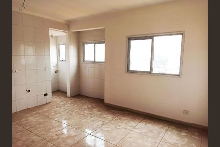 Detalhe - Sala e Cozinha Americana de apartamento à venda com 2 quartos, 54m² em Vila Sao Vicente, São Paulo