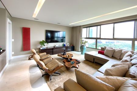 Sala de apartamento à venda com 4 quartos, 278m² em Vila da Serra, Nova Lima