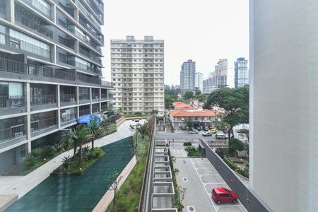 Quarto - Vista de kitnet/studio para alugar com 1 quarto, 34m² em Santo Amaro, São Paulo