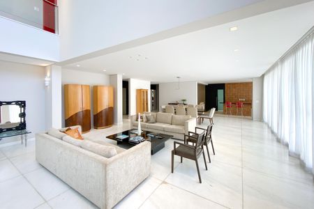 Sala de casa de condomínio à venda com 4 quartos, 512m² em Alphaville Nova Lima, Nova Lima