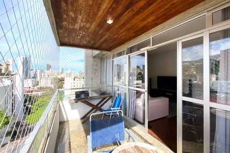 Varanda da Sala de apartamento à venda com 3 quartos, 140m² em Serra, Belo Horizonte