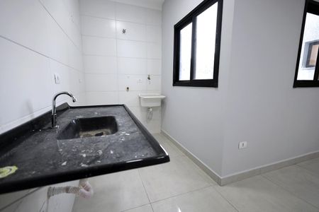 Cozinha de apartamento para alugar com 2 quartos, 50m² em Vila Helena, Santo André