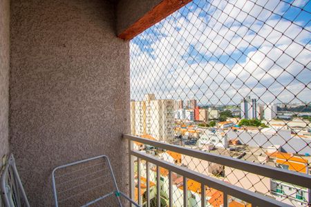 Varanda da sala de apartamento para alugar com 3 quartos, 63m² em Vila Homero Thon, Santo André