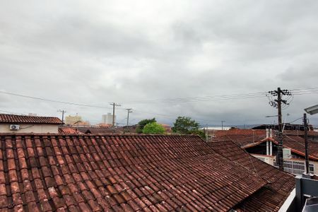 Vista da rua de casa de condomínio para alugar com 2 quartos, 45m² em Vila Assuncao, Praia Grande
