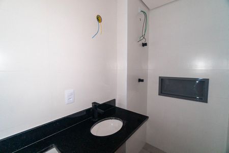 Banheiro de kitnet/studio à venda com 1 quarto, 28m² em Jardim Oriental, São Paulo