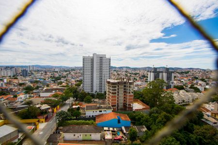 Vista da varanda gourmet de apartamento à venda com 2 quartos, 73m² em Vila Eldizia, Santo André