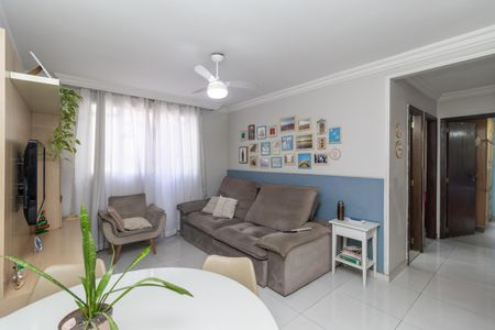 Sala de apartamento à venda com 3 quartos, 62m² em Guarani, Belo Horizonte