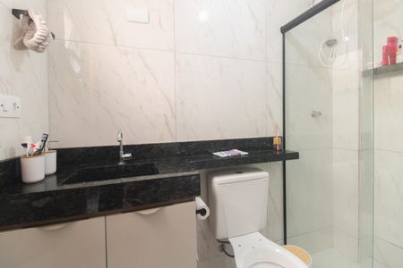 Banheiro de kitnet/studio à venda com 1 quarto, 34m² em Vila Carrão, São Paulo