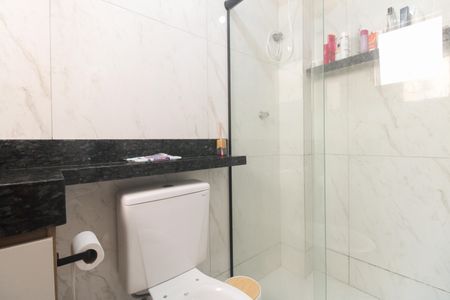 Banheiro de kitnet/studio à venda com 1 quarto, 34m² em Vila Carrão, São Paulo