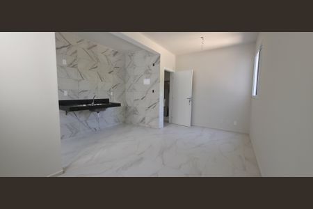 Sala/Cozinha de apartamento à venda com 2 quartos, 48m² em Nossa Senhora de Lourdes, Lagoa Santa