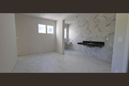 Sala/Cozinha de apartamento à venda com 2 quartos, 48m² em Nossa Senhora de Lourdes, Lagoa Santa