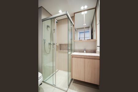 Banheiro de kitnet/studio para alugar com 1 quarto, 29m² em Planalto Paulista, São Paulo