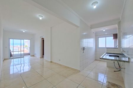 Sala/Cozinha de apartamento para alugar com 2 quartos, 56m² em Nova Mirim, Praia Grande