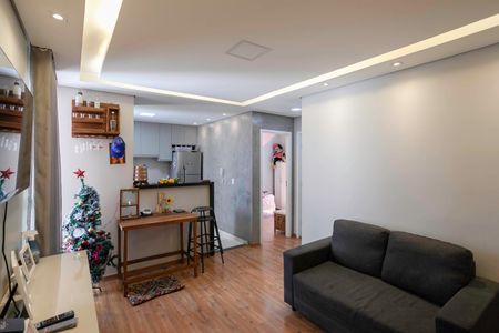 Sala de apartamento à venda com 2 quartos, 44m² em Caiapos, Contagem