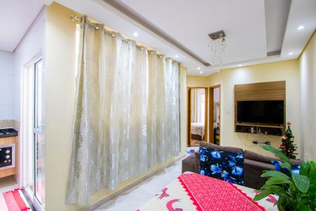 Sala de apartamento à venda com 2 quartos, 50m² em Vila Marina, Santo André