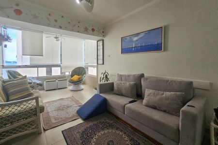 Sala de apartamento para alugar com 4 quartos, 120m² em Jardim Asturias, Guarujá