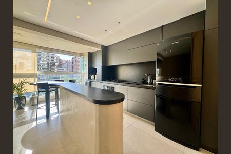 varanda de apartamento à venda com 3 quartos, 95m² em Vila da Serra, Nova Lima