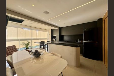 varanda de apartamento à venda com 3 quartos, 95m² em Vila da Serra, Nova Lima