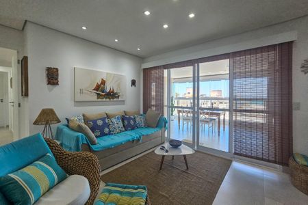 Sala de apartamento para alugar com 3 quartos, 106m² em Jardim Belmar, Guarujá