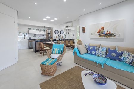 Sala de apartamento para alugar com 3 quartos, 106m² em Jardim Belmar, Guarujá