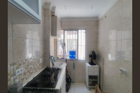 Cozinha e Área de Serviço de apartamento para alugar com 1 quarto, 27m² em Vila Jerusalem, São Bernardo do Campo