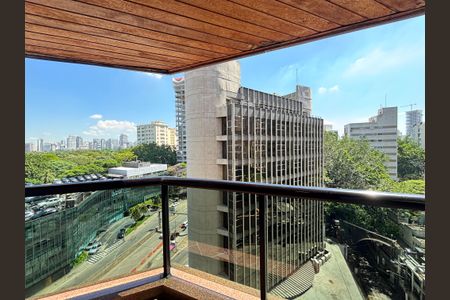Varanda de apartamento à venda com 1 quarto, 43m² em Jardim Paulistano, São Paulo