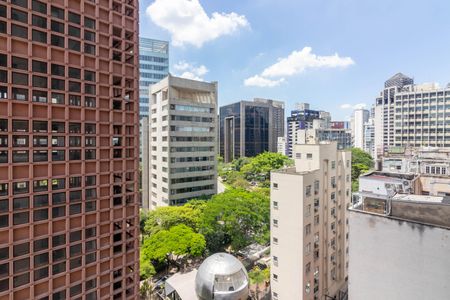 Vista da Sala de apartamento à venda com 1 quarto, 43m² em Jardim Paulistano, São Paulo