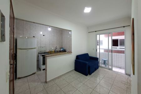 Sala de apartamento para alugar com 1 quarto, 45m² em Cidade Ocian, Praia Grande
