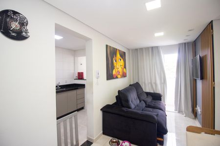 Sala de apartamento à venda com 2 quartos, 52m² em Chácara Contagem, Contagem