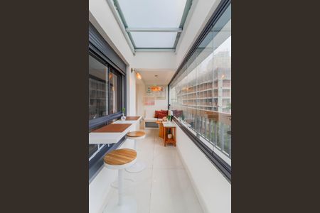 Varanda de apartamento à venda com 1 quarto, 50m² em Brooklin, São Paulo