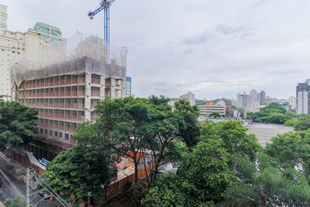 Vista da Varanda de apartamento à venda com 1 quarto, 50m² em Brooklin, São Paulo