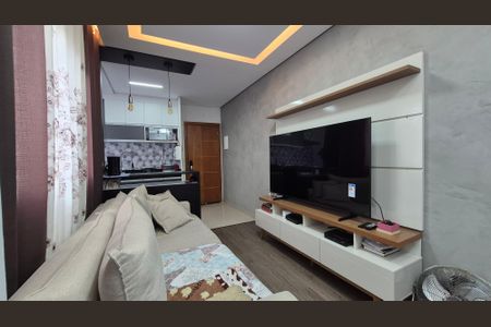 Sala de apartamento à venda com 3 quartos, 100m² em Vila Claudio, Santo André