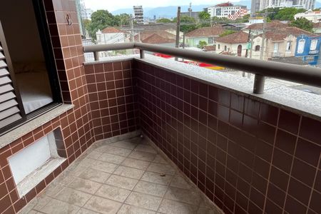 Varanda da Sala de apartamento para alugar com 1 quarto, 50m² em Vila Matias, Santos