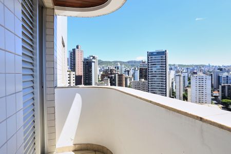 Varanda do Quarto de apartamento para alugar com 1 quarto, 52m² em Funcionários, Belo Horizonte