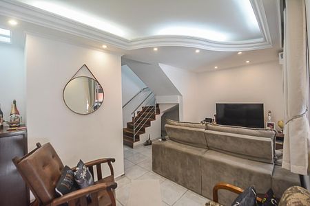 Sala de casa de condomínio para alugar com 3 quartos, 107m² em Demarchi, São Bernardo do Campo