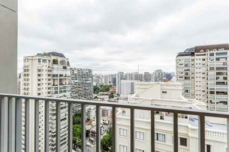 Varanda de kitnet/studio para alugar com 1 quarto, 25m² em Vila Nova Conceição, São Paulo