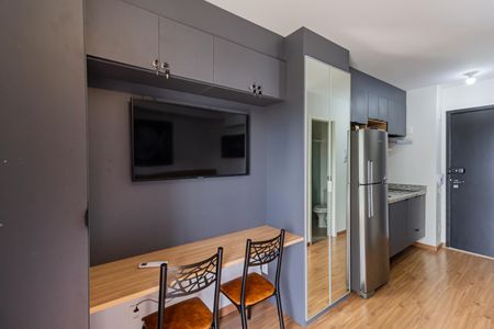 Detalhe Sala de kitnet/studio à venda com 1 quarto, 24m² em Vila Cordeiro, São Paulo