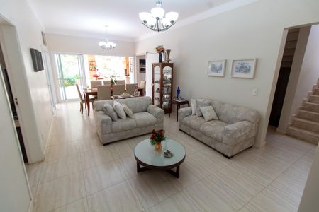 SALA DE ESTAR de casa de condomínio à venda com 3 quartos, 414m² em Loteamento Alphaville Campinas, Campinas