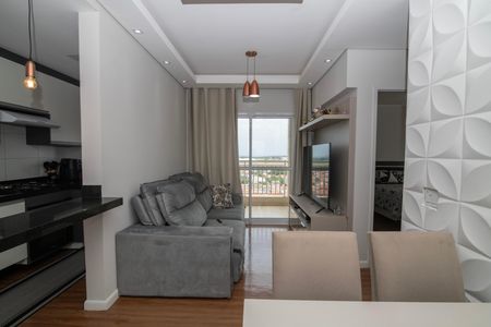 Sala de apartamento para alugar com 2 quartos, 56m² em Jardim Rosolem, Hortolândia