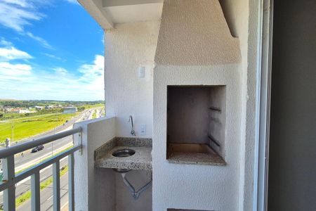 Varanda da Sala de apartamento à venda com 2 quartos, 56m² em Cidade Satélite Íris, Campinas