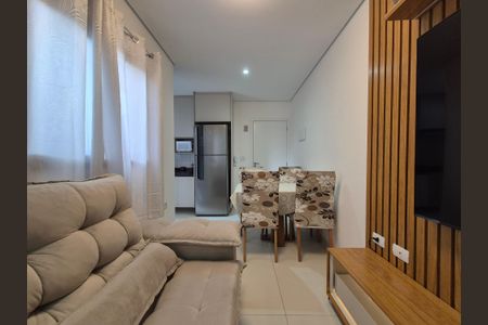 Sala de apartamento à venda com 2 quartos, 67m² em Parque Capuava, Santo André
